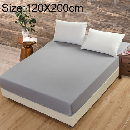 ELECTROPRIME Plain Mattress Protector Bed Mat Mattress Cover Fitted Sheet, Size:120X200cm(Grey)