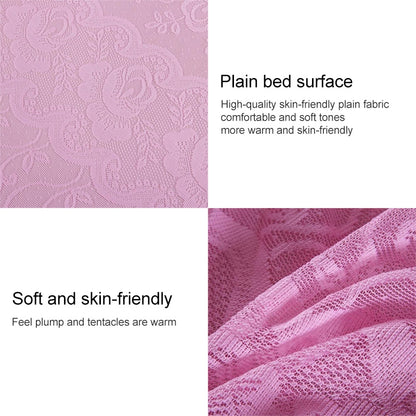ELECTROPRIME Lace Bed Skirt Sheet Princess Bedspread Mattress Cover, Size:200X220cm(Pink)