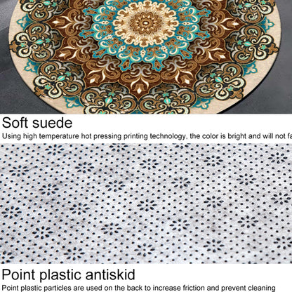 ELECTROPRIME Ethnic Carpet Camel Mandala Flower Carpet Non-slip Floor Mat, Size:Diameter 60cm(Flower)