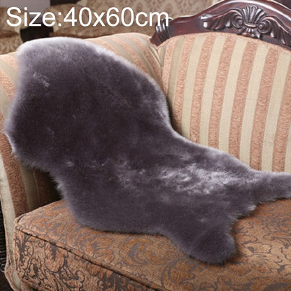ELECTROPRIME Imitation Wool Soft Home Living Room Carpet Sofa Cushion Mats, Size:40x60cm(Grey)