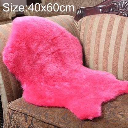 ELECTROPRIME Imitation Wool Soft Home Living Room Carpet Sofa Cushion Mats, Size:40x60cm(Pink)