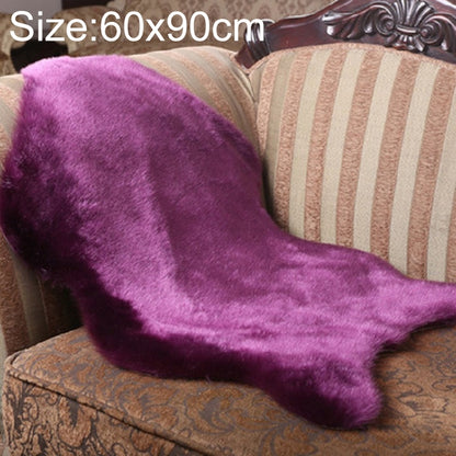 ELECTROPRIME Imitation Wool Soft Home Living Room Carpet Sofa Cushion Mats, Size: 60x90cm(Purple)