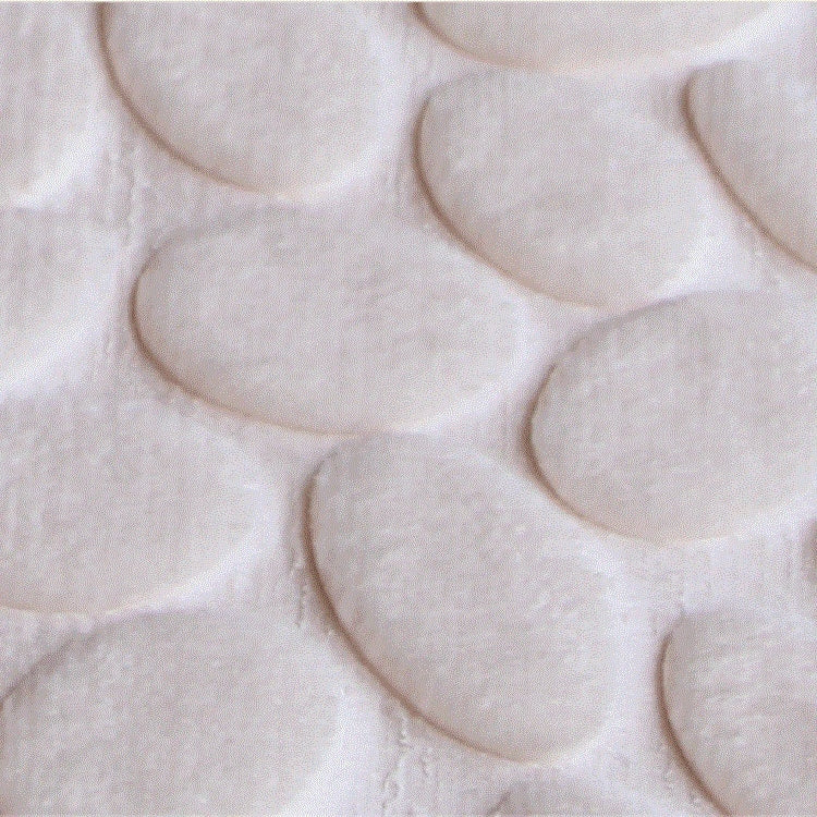 ELECTROPRIME Foot-type 3D Pebbles Embossed Ankle Anti Slip Absorbent Mat, Size:40x60cm(Red)