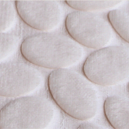 ELECTROPRIME Foot-type 3D Pebbles Embossed Ankle Anti Slip Absorbent Mat, Size:40x60cm(Red)