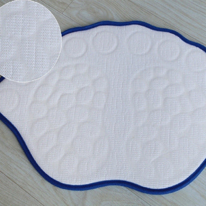 ELECTROPRIME Foot-type 3D Pebbles Embossed Ankle Anti Slip Absorbent Mat, Size:40x60cm(Gold)