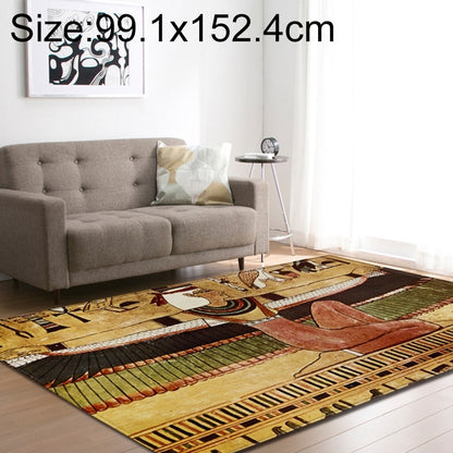 ELECTROPRIME Retro Mat Flannel Velvet Carpet Play Basketball Game Mats Baby Crawling Bed Rugs, Size:99.1x152.4cm(Dance Tribe)