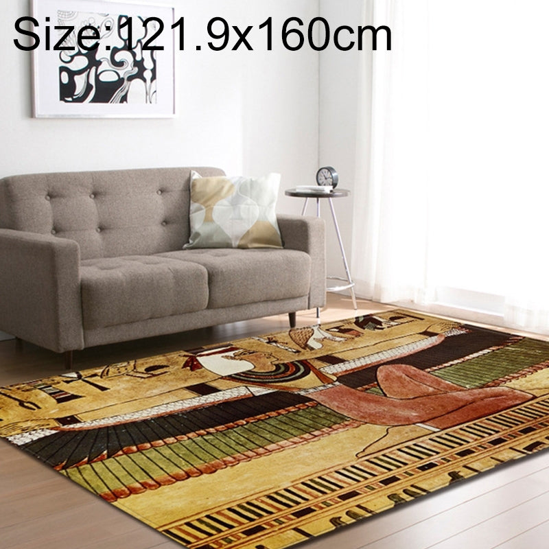 ELECTROPRIME Retro Mat Flannel Velvet Carpet Play Basketball Game Mats Baby Crawling Bed Rugs, Size:121.9x160cm(Dance Tribe)