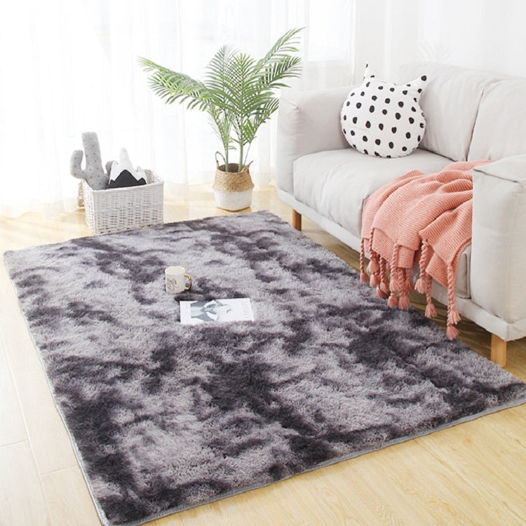 ELECTROPRIME Simple Sofa Bedside Gradient Carpet Living Room Bedroom Mat, Color:Light Blue, Size:40x60cm