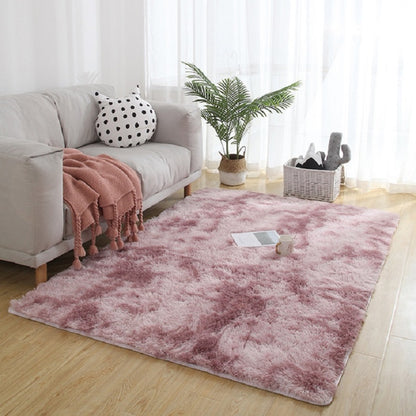 ELECTROPRIME Simple Sofa Bedside Gradient Carpet Living Room Bedroom Mat, Color:Pink, Size:50x80cm