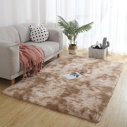 ELECTROPRIME Simple Sofa Bedside Gradient Carpet Living Room Bedroom Mat, Color:Dark Camel, Size:50x80cm