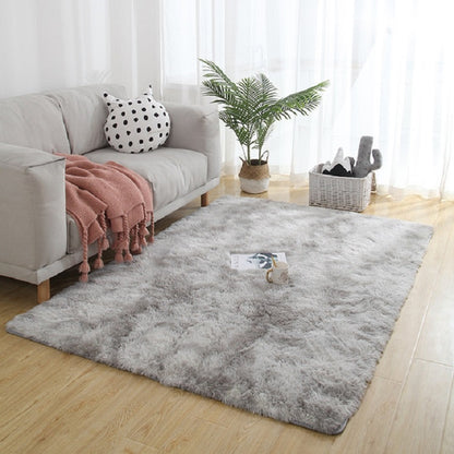 ELECTROPRIME Simple Sofa Bedside Gradient Carpet Living Room Bedroom Mat, Color:Light Grey, Size:50x120cm