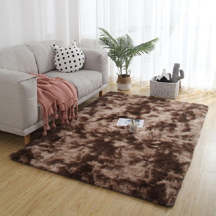ELECTROPRIME Simple Sofa Bedside Gradient Carpet Living Room Bedroom Mat, Color:Coffee, Size:50x120cm