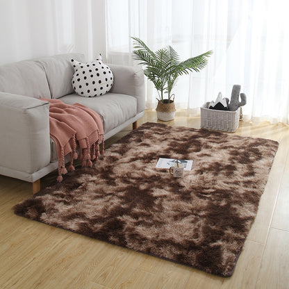 ELECTROPRIME Simple Sofa Bedside Gradient Carpet Living Room Bedroom Mat, Color:Coffee, Size:50x120cm