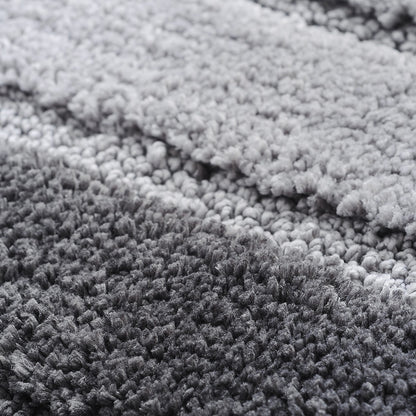 ELECTROPRIME Stripe Indoor Anti-slip Bathroom Kitchen Floor Mat Microfiber Rug Carpet, Size:46x71cm(Grey)