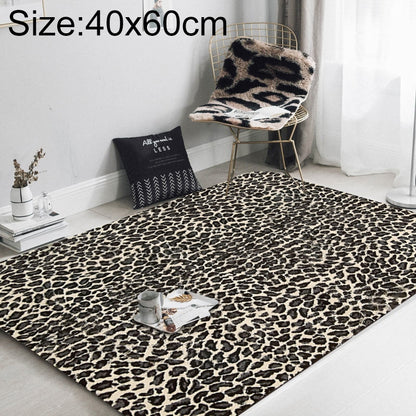 ELECTROPRIME Fashion Leopard Print Carpet Living Room Mat, Size:40x60cm(R9)