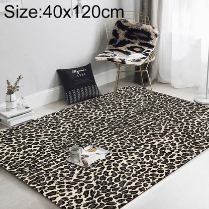 ELECTROPRIME Fashion Leopard Print Carpet Living Room Mat, Size:40x120cm(R9)