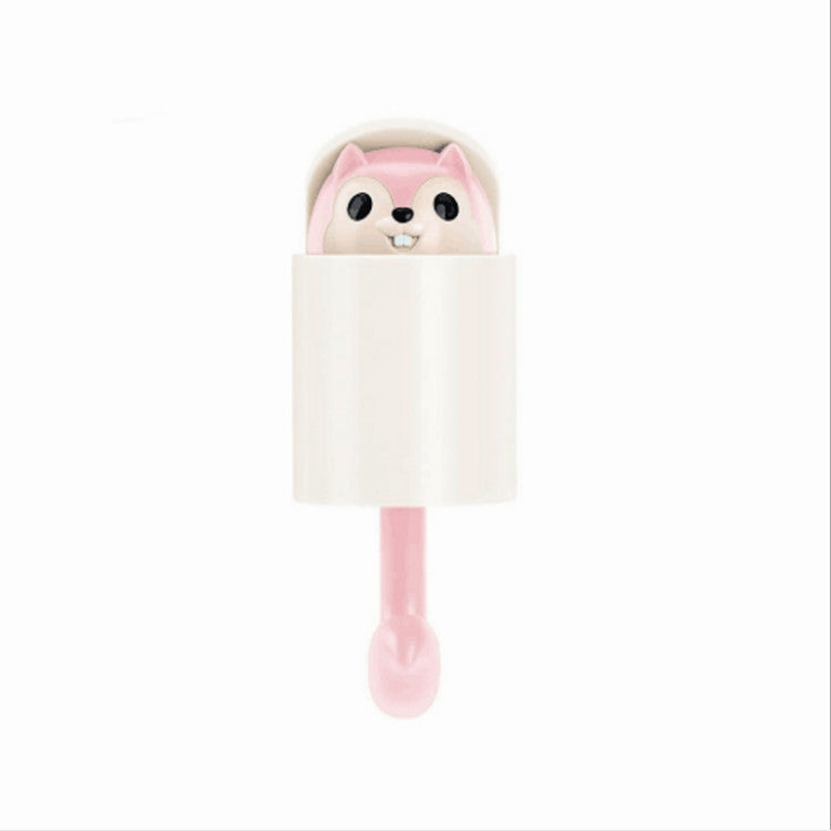 ELECTROPRIME Squirrel Creative Hook Strong Adhesive Wall Hanging(Pink)