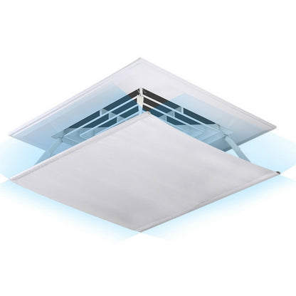 ELECTROPRIME Central Air Conditioning Wind Shield Wall-Mounted Anti Direct Blowing Windshield, Size:45x45cm(White)