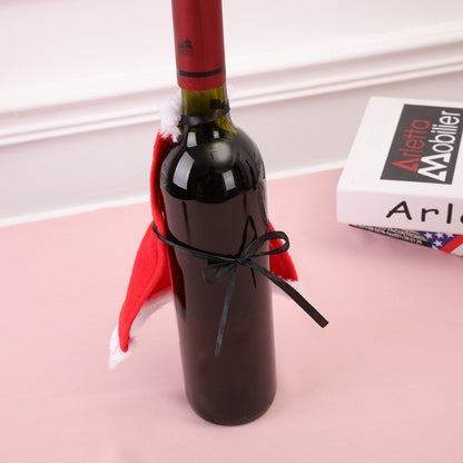 ELECTROPRIME 2 PCS Christmas Decoration Red Wine Bottle Set Christmas Items