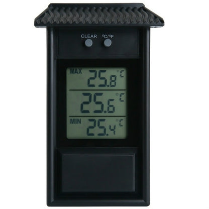 ELECTROPRIME Eaves Shape Outdoor Garden Refrigerator Waterproof Thermometer(Black)