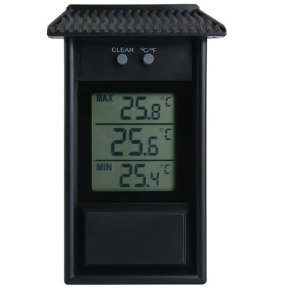 ELECTROPRIME Eaves Shape Outdoor Garden Refrigerator Waterproof Thermometer(Black)