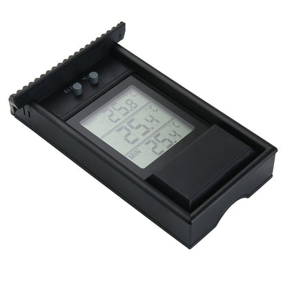 ELECTROPRIME Eaves Shape Outdoor Garden Refrigerator Waterproof Thermometer(Black)
