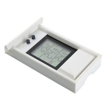 ELECTROPRIME Eaves Shape Outdoor Garden Refrigerator Waterproof Thermometer(White)