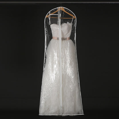 ELECTROPRIME Transparent Coat Wedding Dress Gown Protective Cover Dust Cover Storage Bag