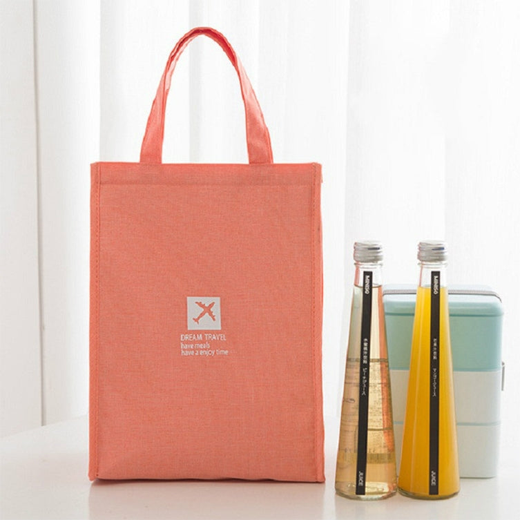 ELECTROPRIME Portable Lunch Picnic Portable Food Insulation Storage Bag, Size:S  20x23x14cm(Orange)