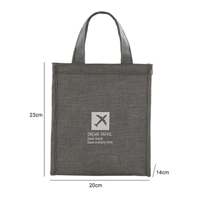 ELECTROPRIME Portable Lunch Picnic Portable Food Insulation Storage Bag, Size:S  20x23x14cm(Lake Blue)