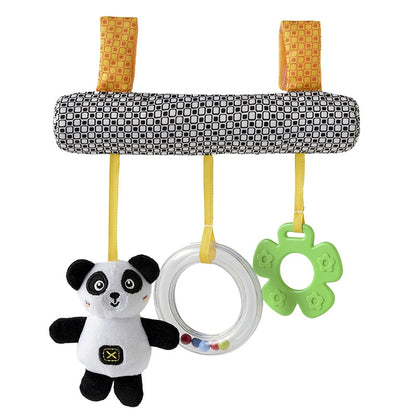 ELECTROPRIME Baby Stroller Cartoon Animal Pendant Cradle Ornament Hanging Rattle(Black And White Panda Bed Hanging)