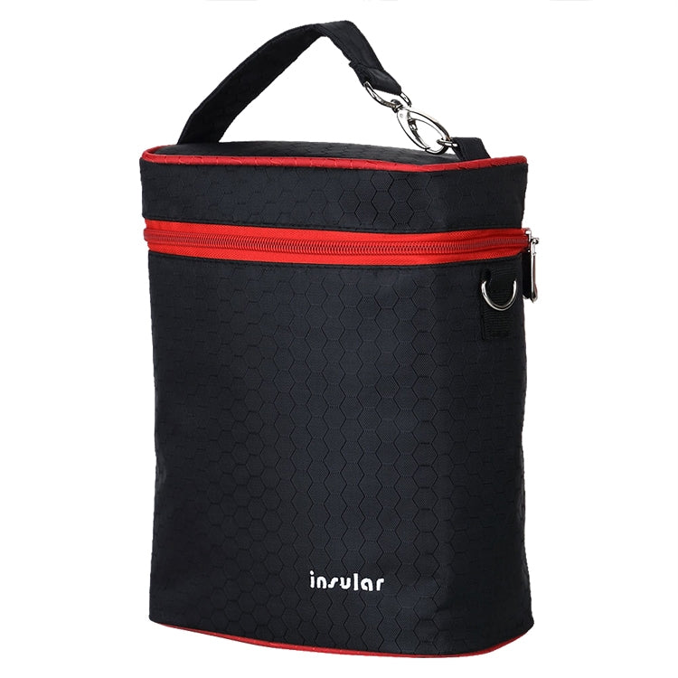ELECTROPRIME Feeding Bottle Insulation Bags Baby Diaper Stroller Cooler Changing Bags(Black)