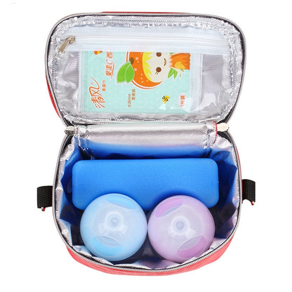 ELECTROPRIME Feeding Bottle Insulation Bags Baby Diaper Stroller Cooler Changing Bags(Gray)