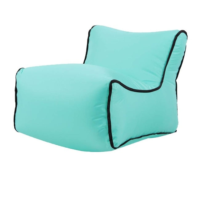 ELECTROPRIME Waterproof Mini Inflatable Baby Seats SofaChair Furniture Bean Bag Seat Cushion(Lake green seat)
