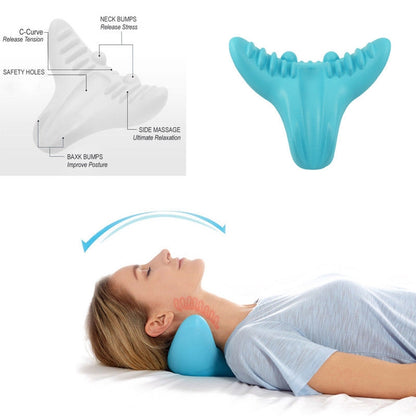 ELECTROPRIME Acupressure Massage Pillow C-Rest Neck Cervical Shoulder Muscle Relaxer High Density Memory Foam Pillow Tools