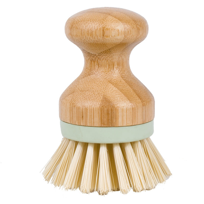 ELECTROPRIME Multifunctional Tool Kitchen Cleaning Brush Wooden Handle Dish Scrubber Pot Pan Dishwasher, Material:Solid wood
