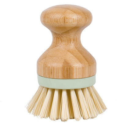 ELECTROPRIME Multifunctional Tool Kitchen Cleaning Brush Wooden Handle Dish Scrubber Pot Pan Dishwasher, Material:Solid wood