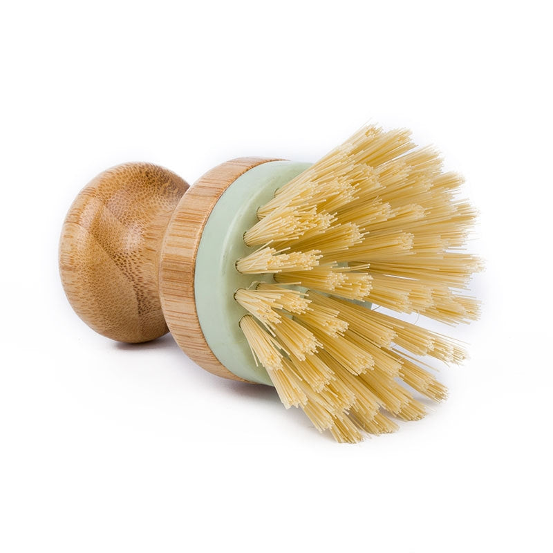 ELECTROPRIME Multifunctional Tool Kitchen Cleaning Brush Wooden Handle Dish Scrubber Pot Pan Dishwasher, Material:Solid wood