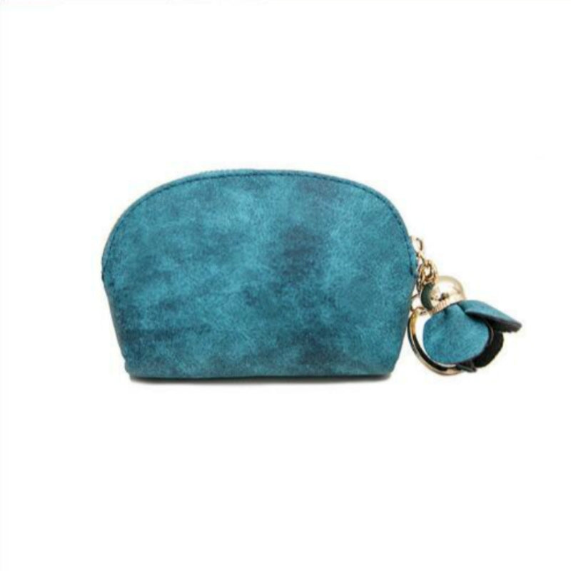ELECTROPRIME Creative Mini Cute Coin Purse with Flower Tassel Pendant(Green)