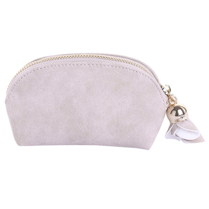ELECTROPRIME Creative Mini Cute Coin Purse with Flower Tassel Pendant(Pink)