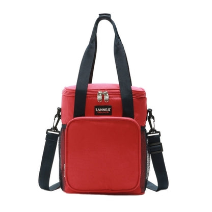 ELECTROPRIME Sanne Lunch Bag Cartoon Portable Picnic Insulation Folding Lunch Bag(Red)