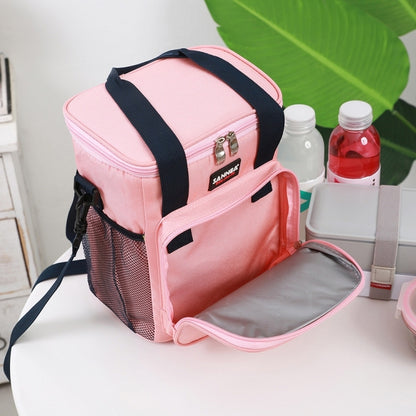 ELECTROPRIME Sanne Lunch Bag Cartoon Portable Picnic Insulation Folding Lunch Bag(Red)