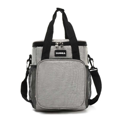 ELECTROPRIME Sanne Lunch Bag Friendly Cartoon Portable Picnic Insulation Folding Lunch Bag(Gray)