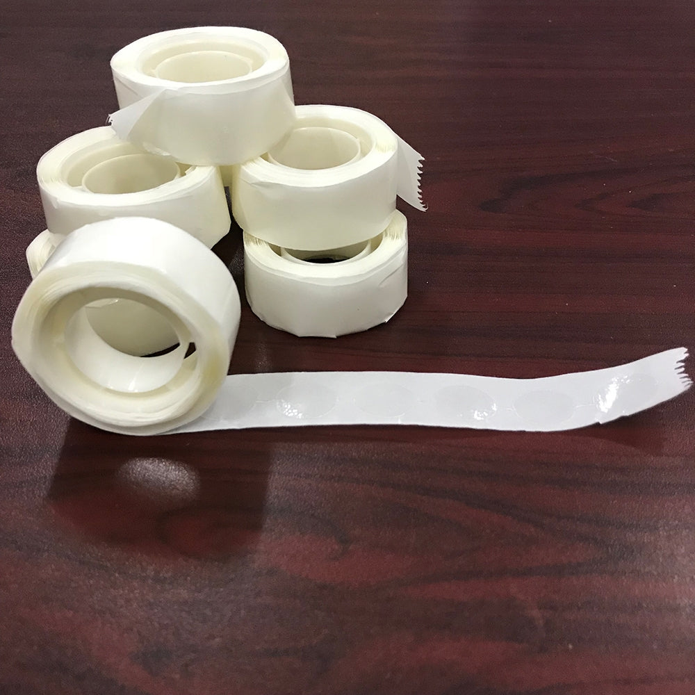 ELECTROPRIME 5 Rolls Small Double-Sided Glue Balloon Removable Non-Marking Glue Tape 100 Capsules(White)