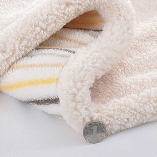 ELECTROPRIME Winter Thick Double Layer Printed Lambskin Children Blanket Bedding, Size:75X100cm