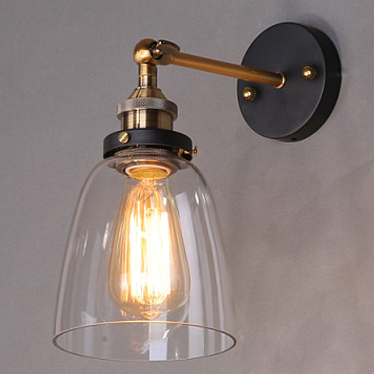 ELECTROPRIME 40W VintageGrey Glass Lampshade Sconce Modern Wall Lights Fixture Home Loft Decor Luminaire Bedroom Bathroom Lights