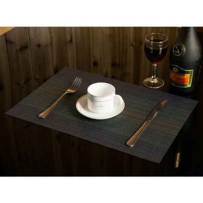 ELECTROPRIME 2 PCS Home Table Cup Mat Creative Decor Coffee Drink Placemat Tableware, Size: 45x30cm(Dark Blue)