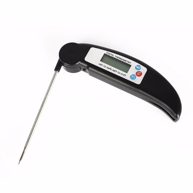 ELECTROPRIME Folding Meat Thermometer Digital Kitchen Thermometer Food Cooking BBQ Probe, Random Color Delivery