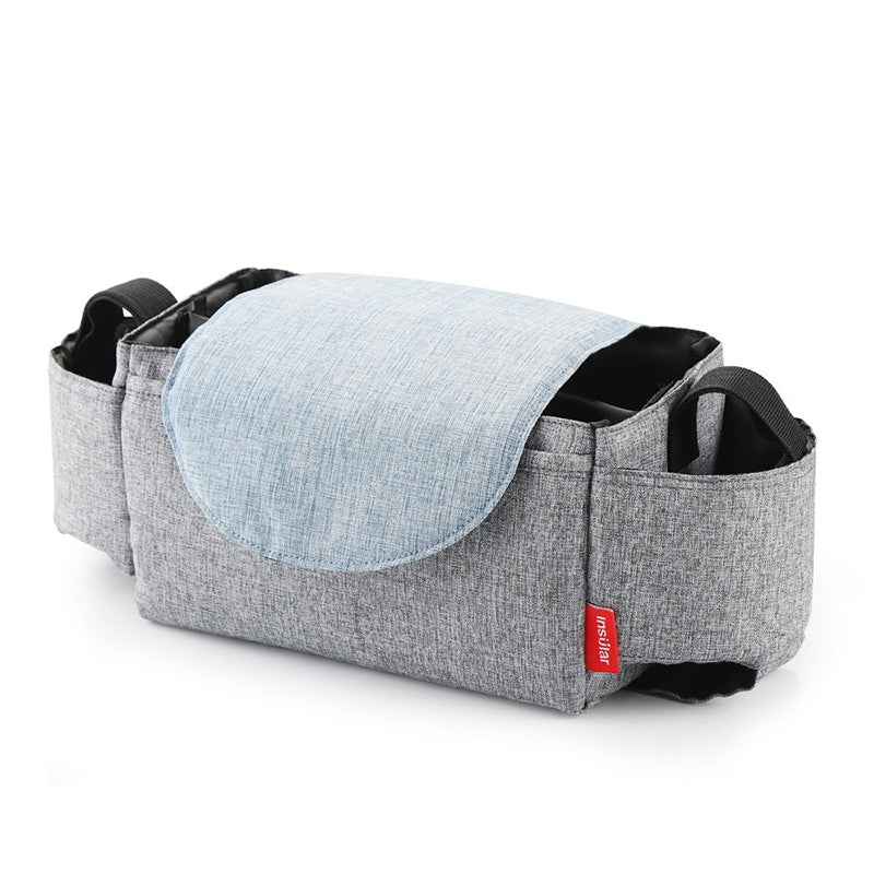ELECTROPRIME Baby Stroller Bags Large Capacity Mummy Nappy Bag Multifunction Travel Diaper Bag Maternity Nursing Hanging Storage Bag(Gray)
