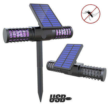 ELECTROPRIME Solar Mosquito Killer Outdoor Waterproof Garden Light Villa Outdoor Mosquito Trap